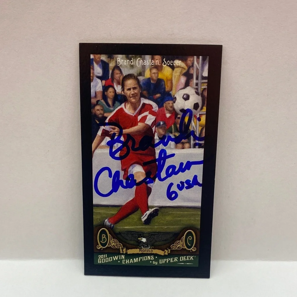2011 Upper Deck Brandi Chastain #18 In Person Autograph (076)